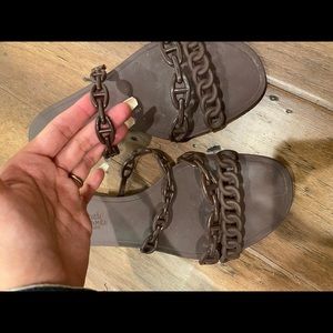 Hermes Jelly Sandal 39